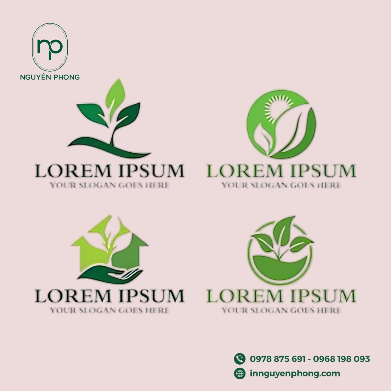 Mẫu logo nông sản sạch